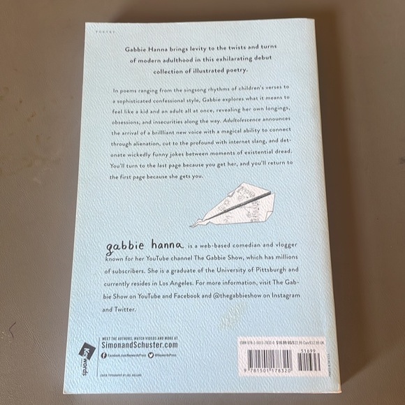 “Adultolescence” by Gabbie Hanna Paperback Used Poetry Book - Picture 5 of 8